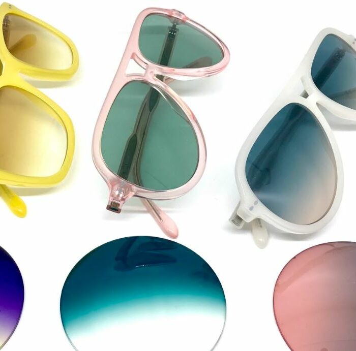 occhiali da sole con lenti colorate