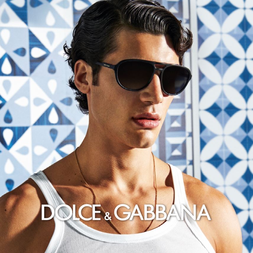 Dolce & Gabbana occhiali da sole uomo indossati da modello