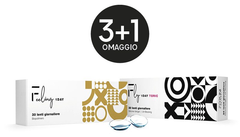 OMAGGIO 3+1 Lenti a contatto in silicone Forlini Optical