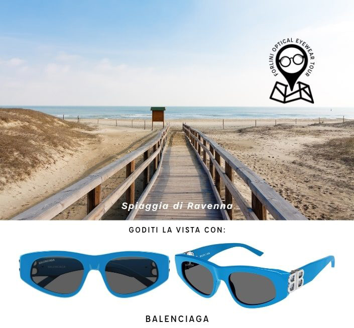 Campagna estiva occhiali da sole Forlini Optical - Spiaggia di Ravenna