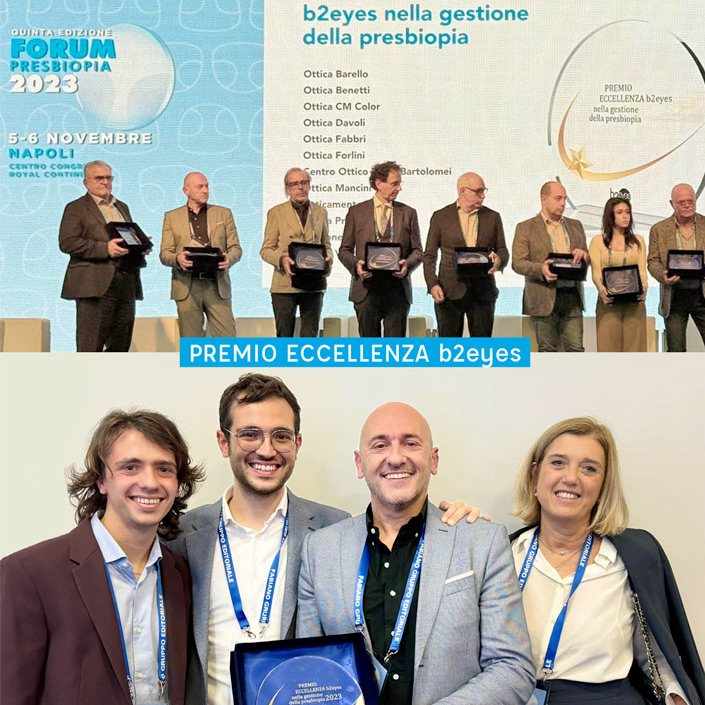 Gianni Forlini premio eccellenza By2eye Forlini Optical