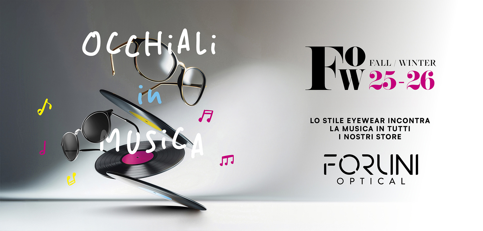 Forlini Fashion week full winter occhiali in musica ottobre 2025