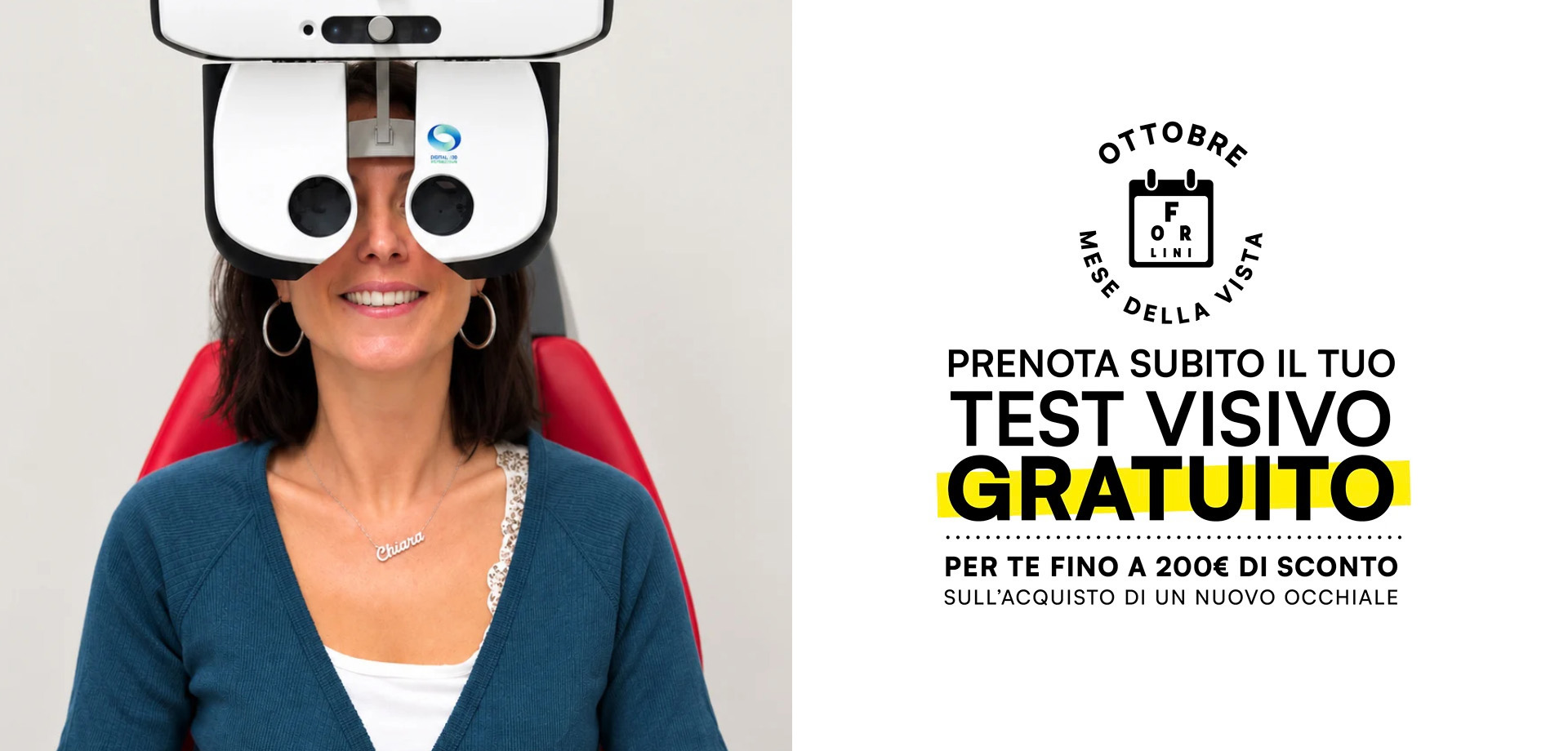 test visivo gratuito ottobre mese della vista forlini optical